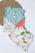 Vivid Due Sheepie-Kids Vest and Shorts