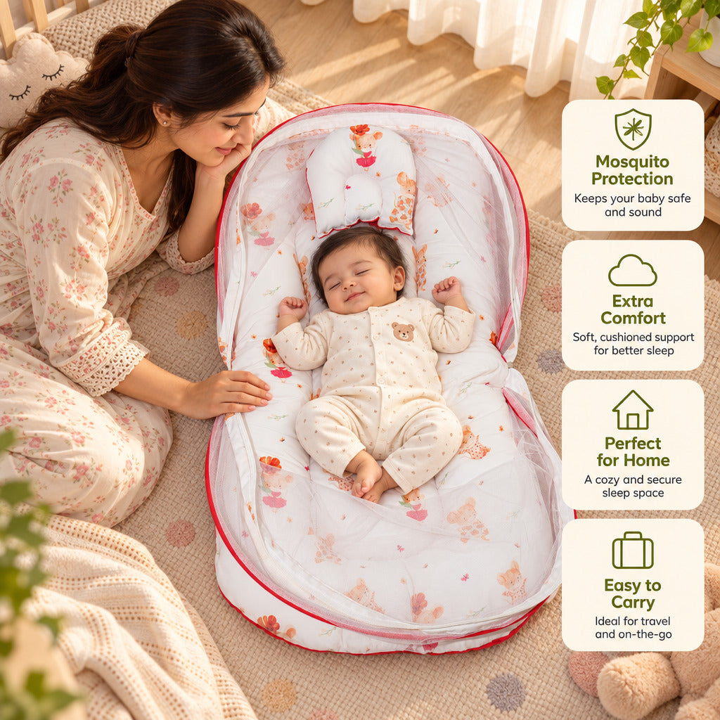 Dream Nest | Baby Bed With Mosquito Net