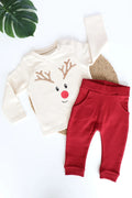 X Mas-Rudolph Kids and Baby Co Ord Set
